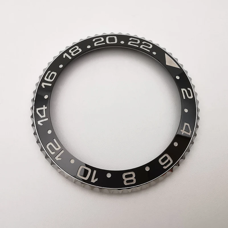 Lunetta Dell'Orologio In Ceramica Nera Di Alta Qualità Per Gmt 116710Ln, Sostituzione Della Riparazione Dell'Orologio Aftermarket