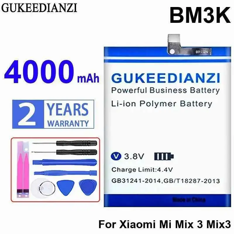 High-Efficiency 4000Mah BM3K Mobile Phone Battery For Iconic Brand MI Mix 3 Mix3 High-Capacity