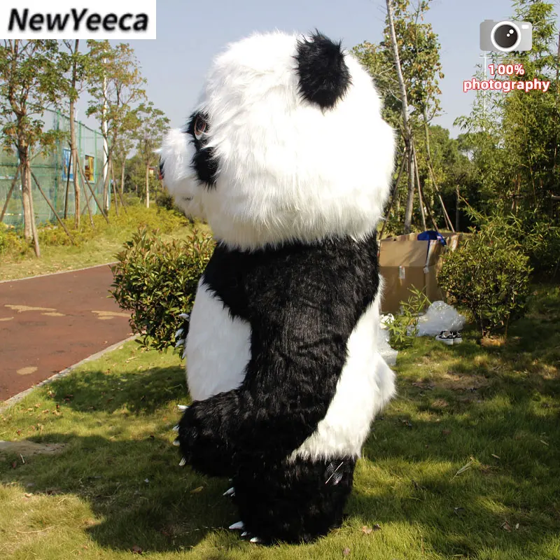 Inflatable 2M/2.6M/3M Big Panda Polar Bear Mascot Cosplay Costumes Party Advertising Plush Furry Cartoon Doll Clothing For Adult mascot costume