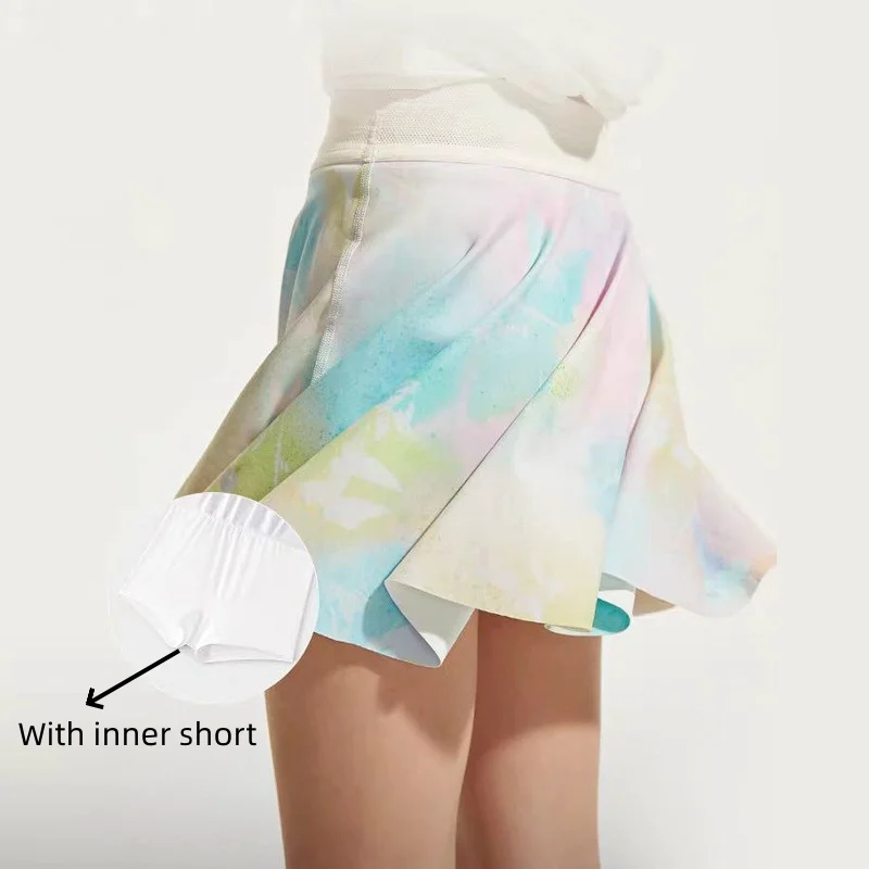 Girls Tennis Skirts Set with Sleeveless Tank Top and Skorts 12 Scf2e658bd9c84d7c82dad7c52e190d3d0