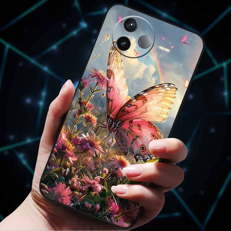 Cartoon Painted Soft Silicon Phone Case - TPU Protective Cover