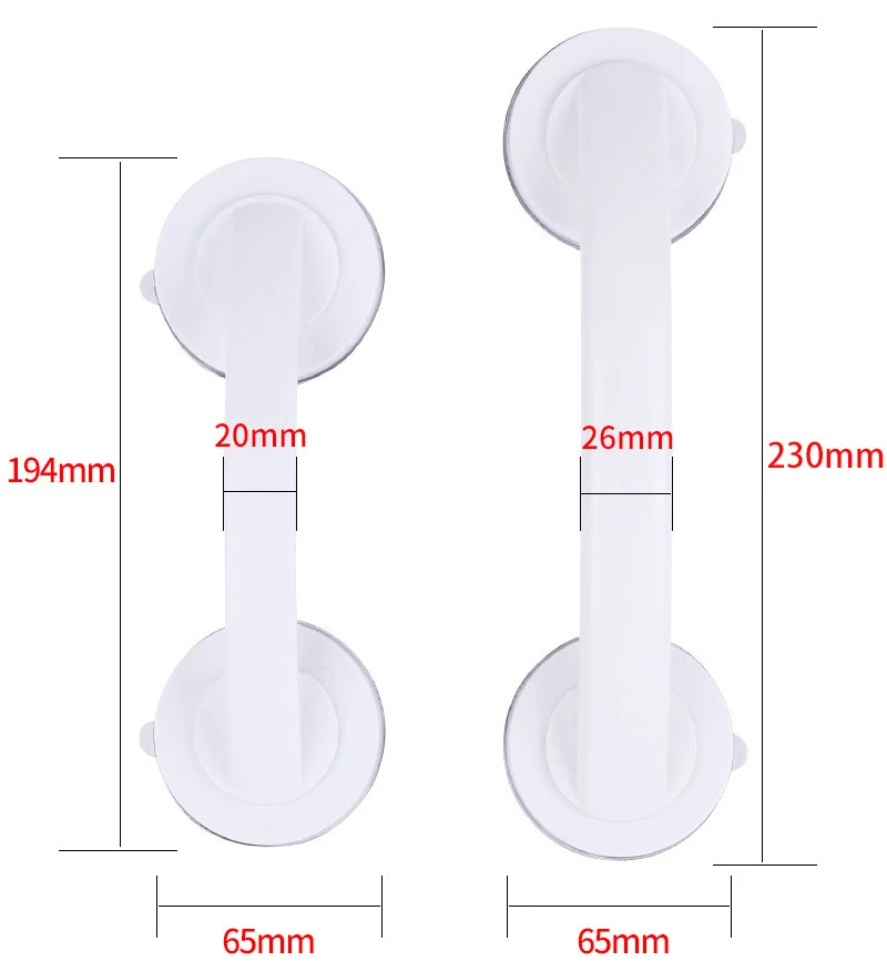 Sucker Handle Door Fridge Drawer Bathroom Suction Cup Wall Mounted Handrail Grip Tub Shower Handle Bathroom Kitchen Accessories bathroom handrail,shower handle grab bars