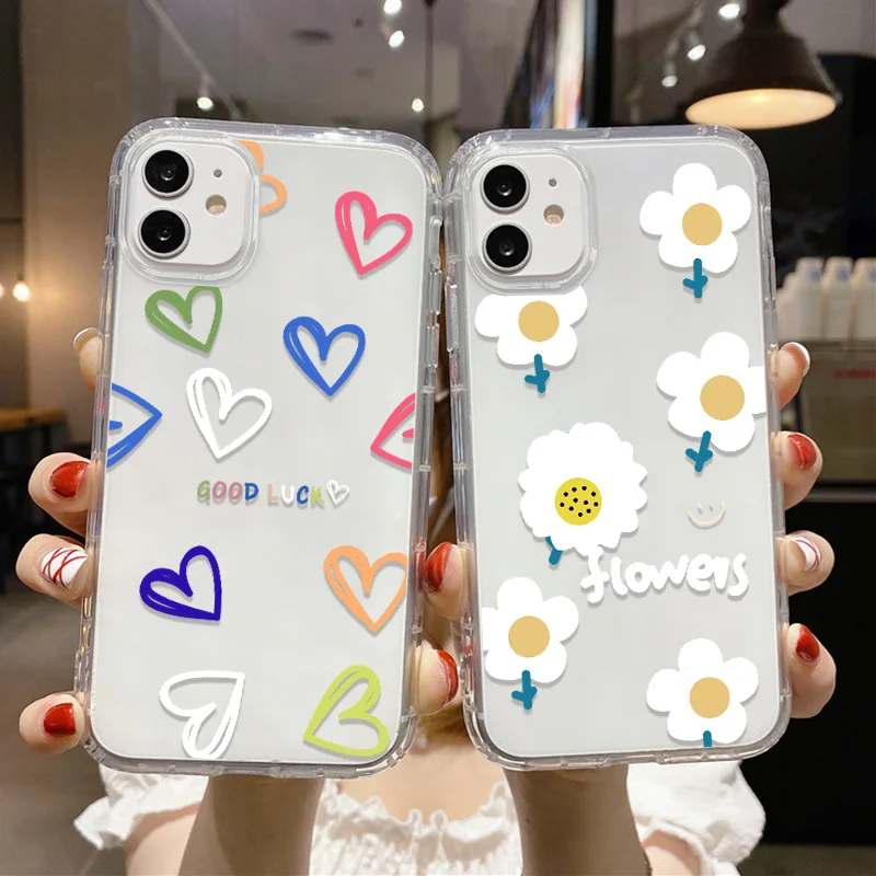 A53 5G Case For Samsung A54 5G A33 A34 A52S A12 A13 A14 A31 A22 A21S A32 A50 A51 S22 Plus S21 S20 FE S23 Ultra Flower Soft Cover