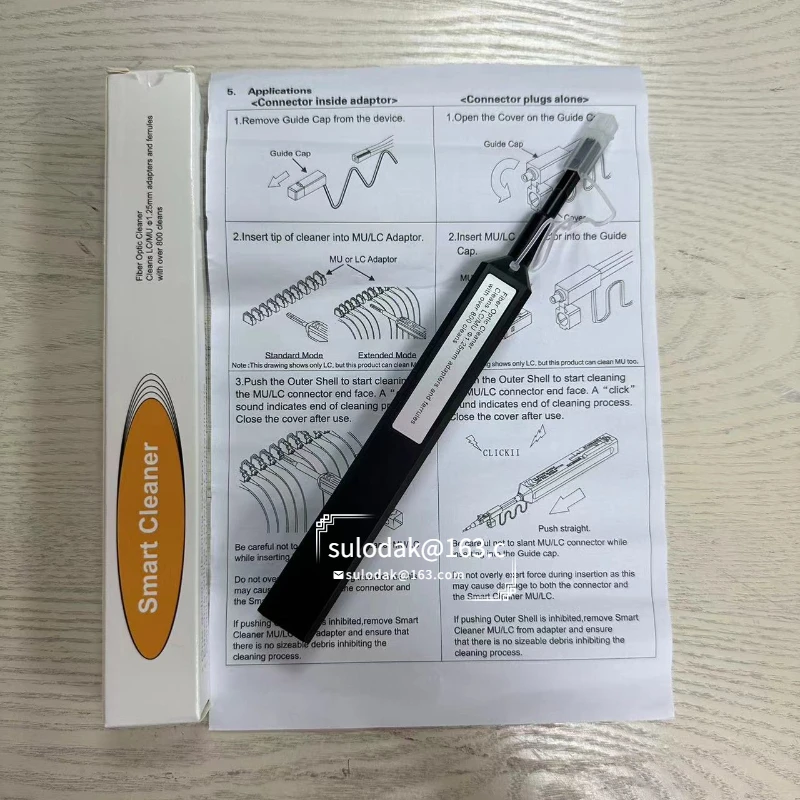 Universal Connector Fiber Optic Cleaner, Cleaning Pen, LC One Click Cleaner, 1.25mm aromacleaninq спрей универсальный для уборки романтическое настроение universal cleaning probiotic spray