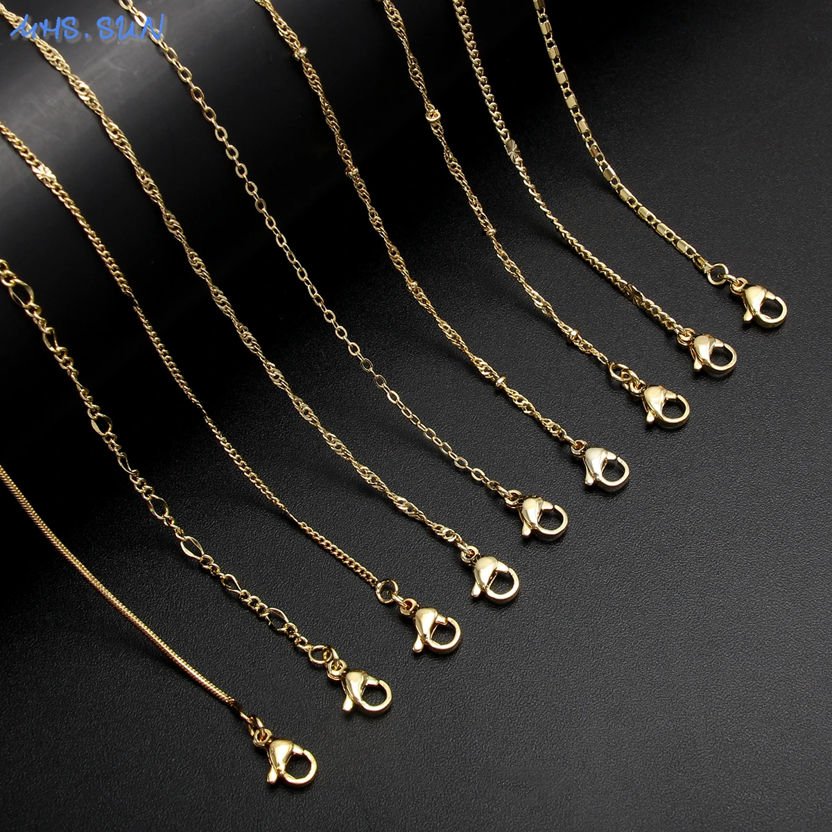 Mhs. sun neue einfache vergoldete verdrehte Kettenglied Schlange Knochen kette Halskette Schmuck Luxus Frauen Halsreif Halskette Zubehör