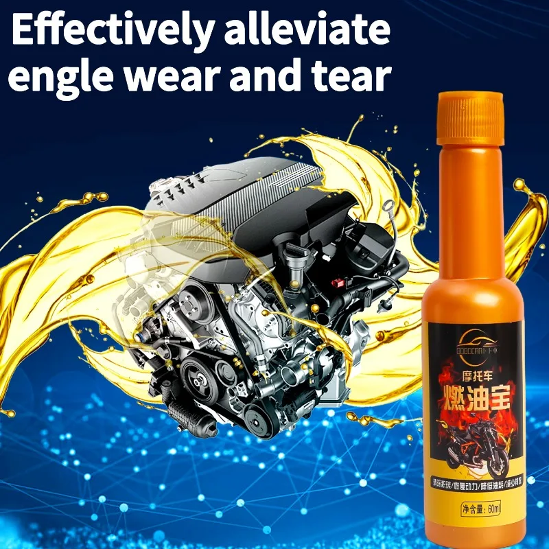 60ml Motorcycle Fuel Additive Remove Engine Three Way Catalytic Converter Carbon Efficiency Enhance Agent