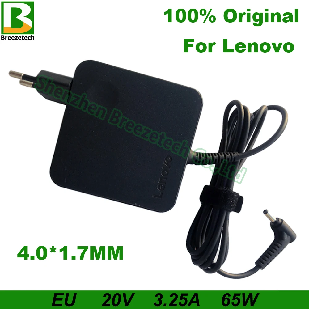 Laptop Charger Power Adapter 20V 3.25A 65W 4.0*1.7 For Lenovo