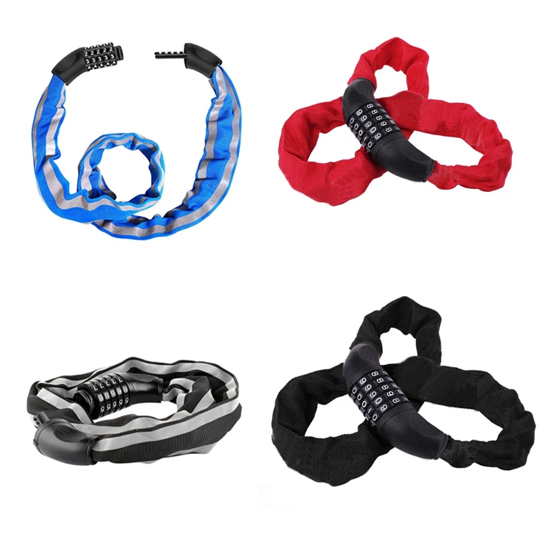 

Bicycle Lock Anti-theft Mountain Bike 5 Digit Code Lock Steel Cable Lock Bicycle Riding Accessories Universal Electric Vehicle