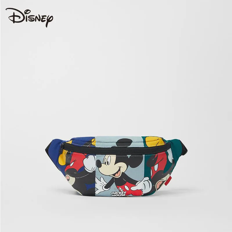 

Disney Mickey Kids Shoulder Bag Boys and Girls Fashion Color Stitching Cute Printed Crossbody Bag Shopping Lightweight Chest Bag