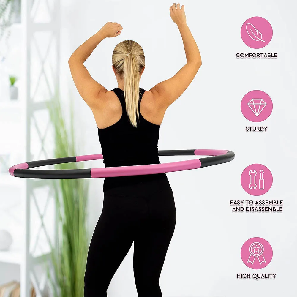 Removable Yoga Hula Circle Hoops for Adults Sport Slimming Fitness Equipment Training Ring Circle Adjustable oola Hoop for Women