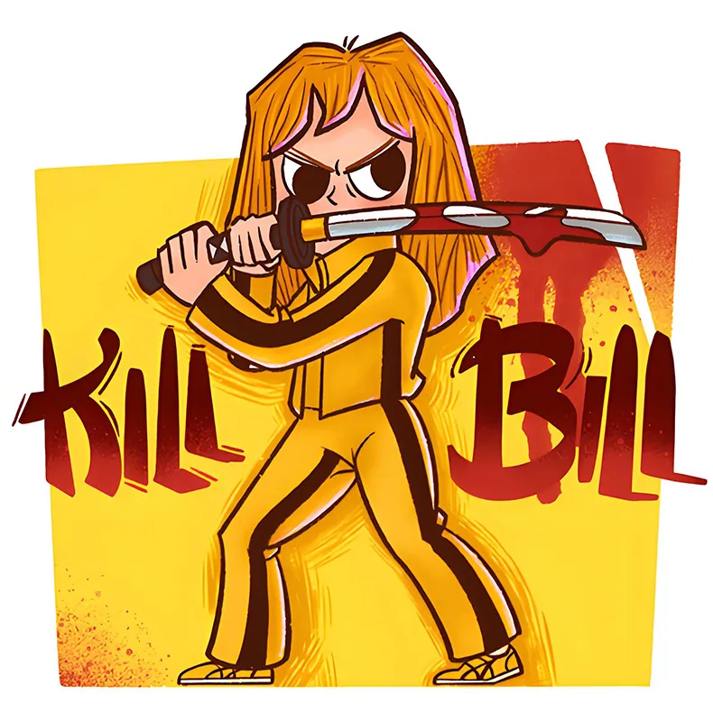 Kill Bill: The Bride | Yellow Jumpsuit Cosplay Costume 22 Kill Bill The Bride Yellow Jumpsuit and Leather Jacket Cosplay Costume