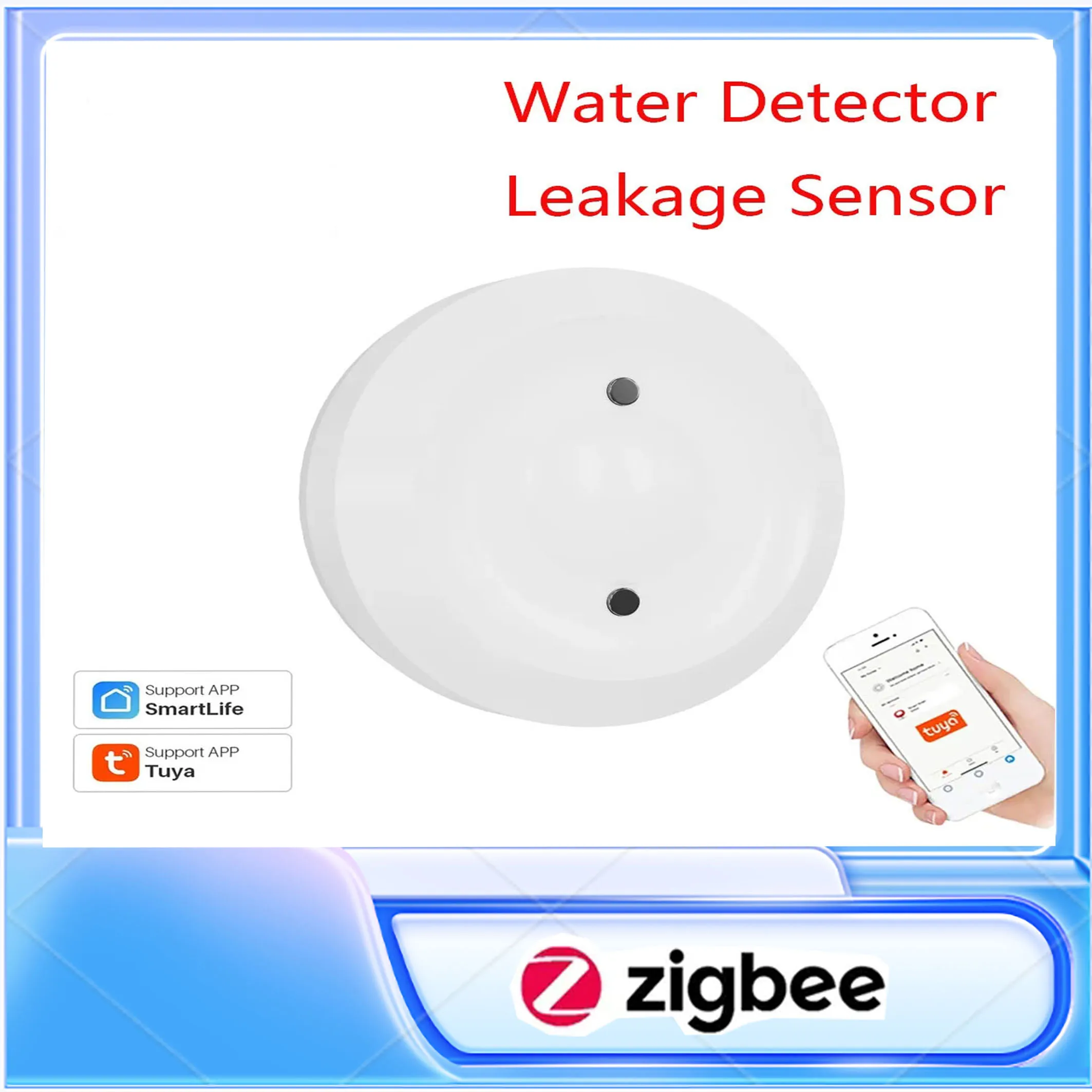 

Zigbee Smart Water Leakage Sensor Immersion Security Alarm Water Leak Detector Overflow Alert Waterproof Smart Home