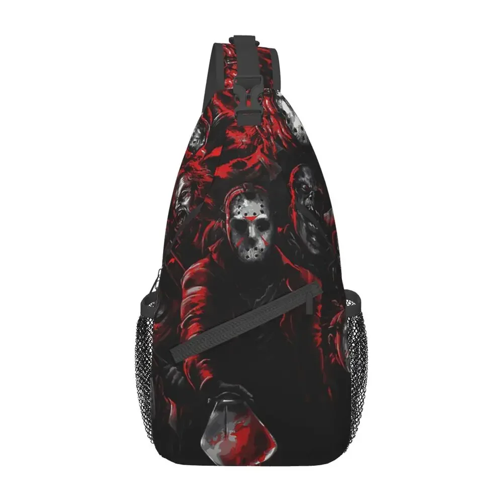 

Scream Horror Movie Sling Chest Crossbody Bag Men Cool Halloween Shoulder Backpack for Travel Cycling