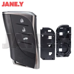 Premium Leather Remote Car Key Fob Case with 3/4 Button Design (3 Buttons Shell)