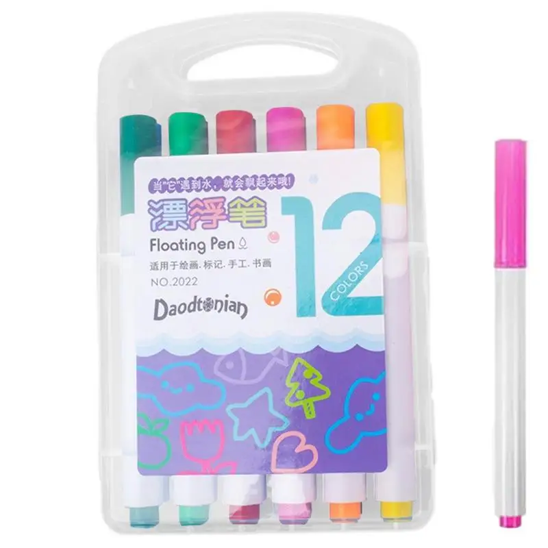 

Floating Drawing Pens 4 Colors Water Markers For Toddler Water Painting Pens Magical Water Painting Pen Markers For Kids Home