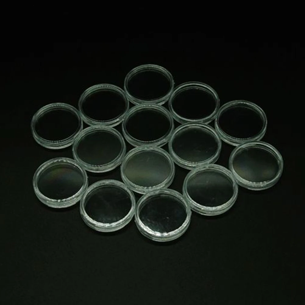 

10/25pcs 27mm Transparent Plastic Coin Holder Coin Collecting Box Case Capsule Round Coin Protection Box Coin Display Case
