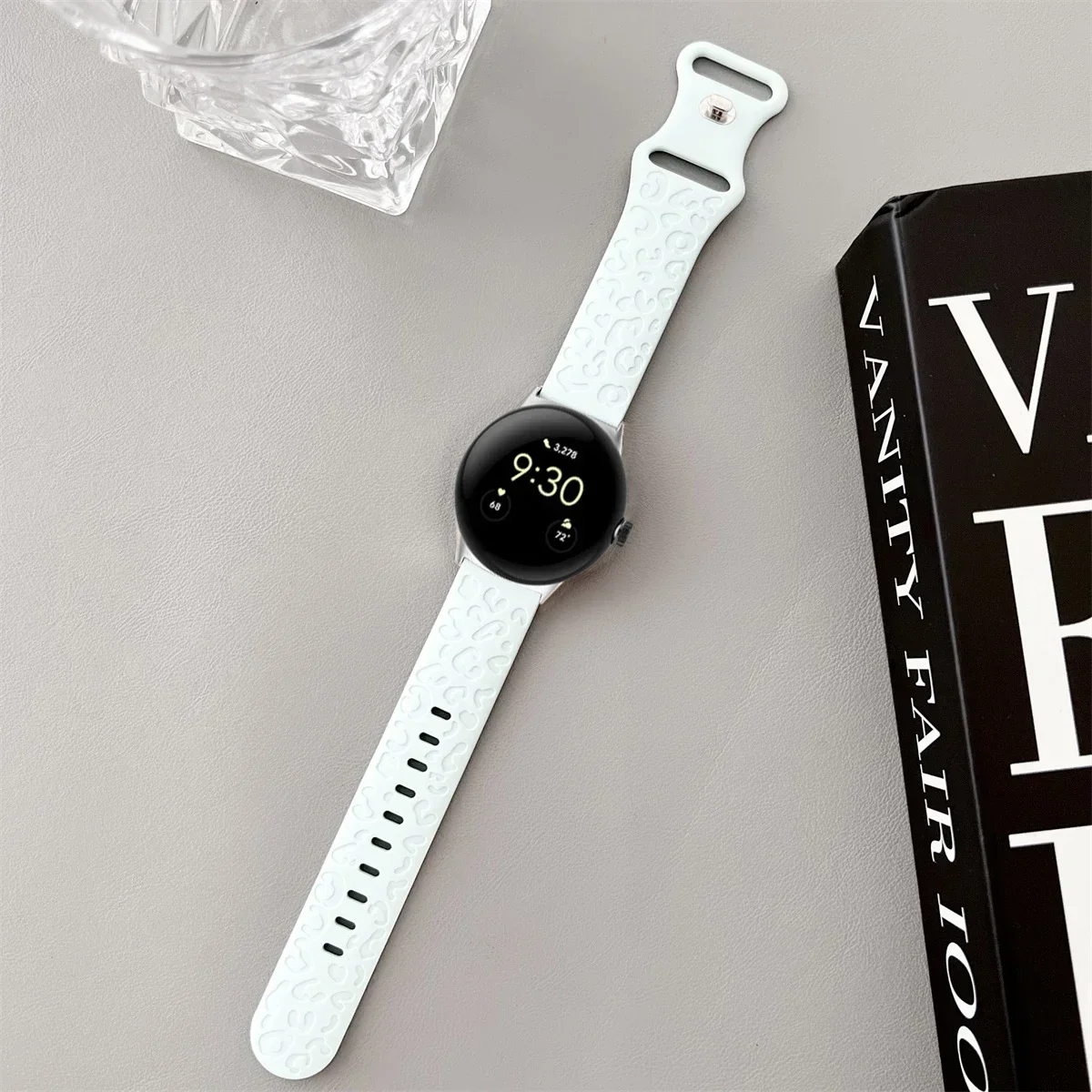 Engraved Silicone Sport Wristband Bracelet - Universal Fit 41mm/45mm