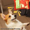 Potato Chip Bag Funny Dog Toys Plush Squeaker Food Toy for Small Medium Dogs Interactive Squeaky Chew Puppy Toys 3