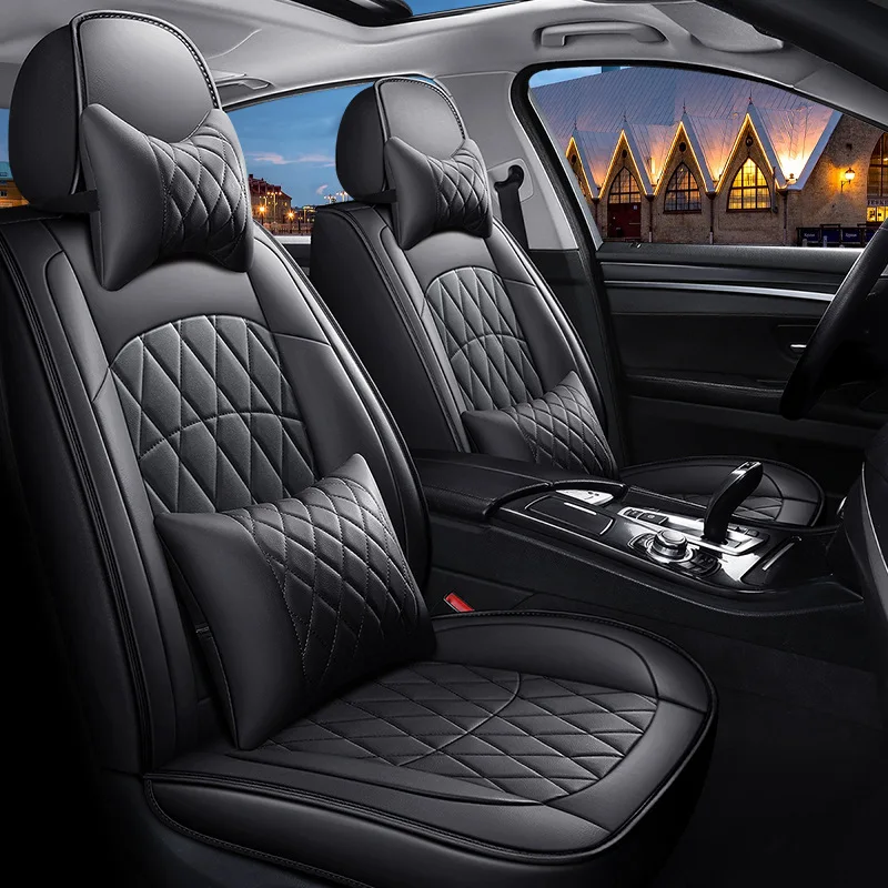 

LUNDA PU Leather Car Seat Covers For Toyota Corolla Ch-r Auris Wish Aygo Prius Avensis Camry 40 50 Car Accessories Styling