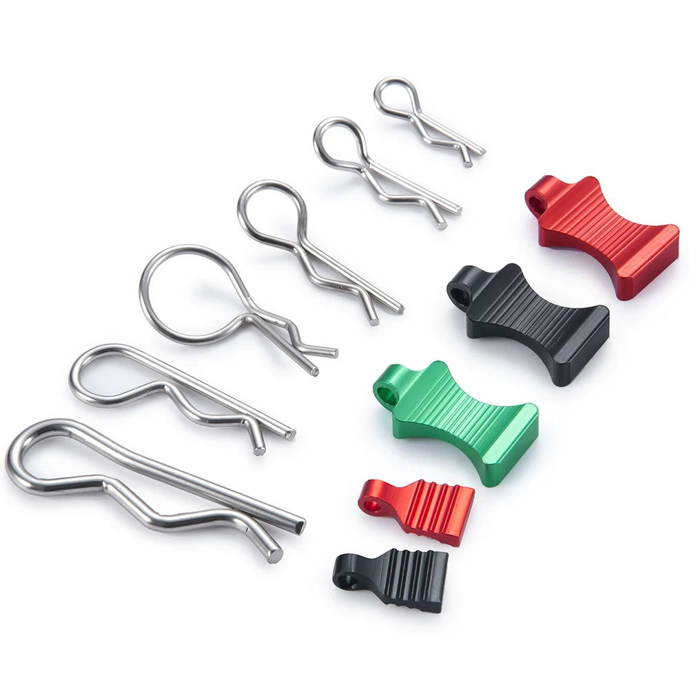 100PCS Universal RC Body Clips – Silver Pins For 1/10 & 1/12 Scale RC Cars (Traxxas, Axial, Redcat, Etc.)