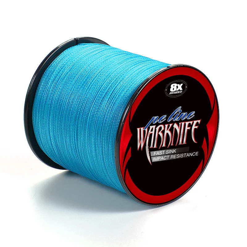 Warknife 100M 8 Strands X8 6-300LB PE Braided Fishing Wire 11 Colors Multifilament Super Strong Fishing Line Japan 2