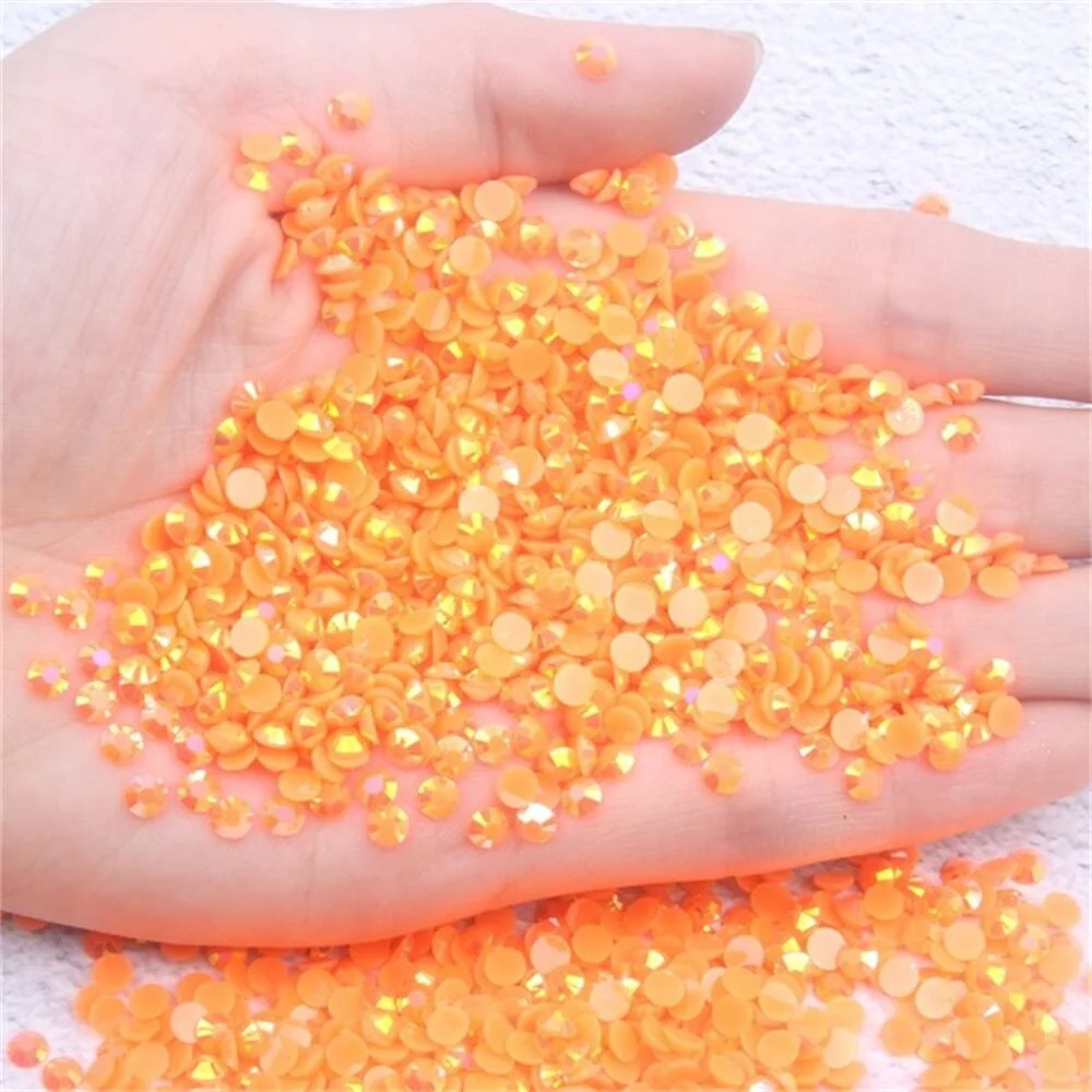 2mm ~ 6mm Harz Strass steine für Kleidungs dekorationen nicht Hotfix Kristall Nagel Edelsteine Flatback Kleber auf Strass Zubehör – Detail 2