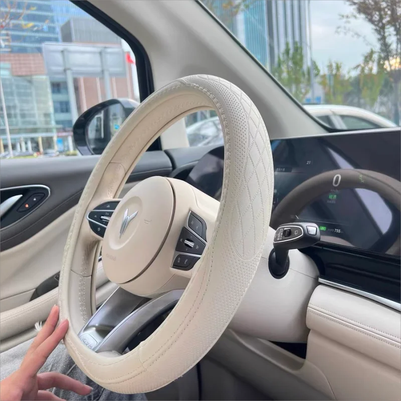 Cubierta De Cuero Para Volante De Coche, Artículo Para Trenzar Tela En El Volante Incluye