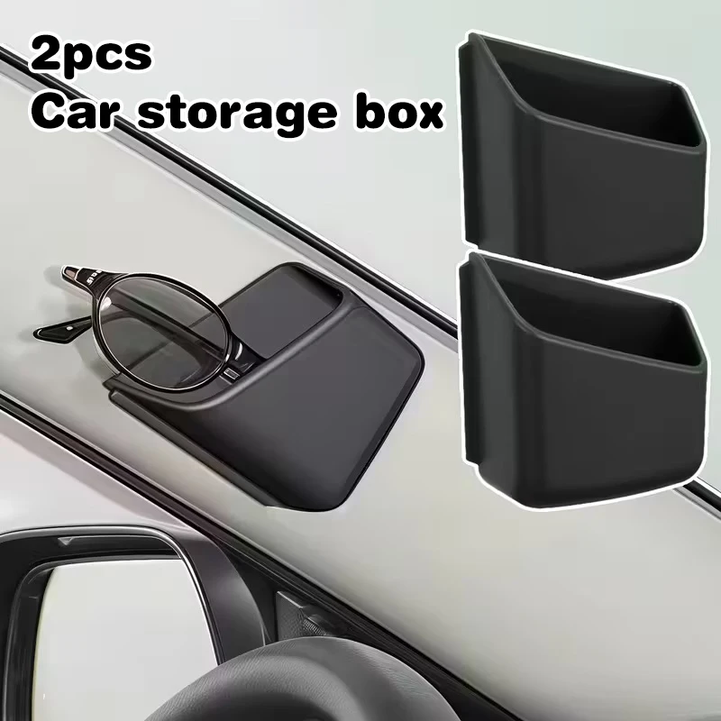 Nuovo elegante organizer per auto per occhiali e telefono, materiali resistenti, design minimalista, adatto a tutte le stagioni, scatola portaoggetti per auto
