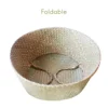 Seaweed Wicker Basket Rattan Hanging Flowerpot  Dirty Clothes    Storage    WF1015 5