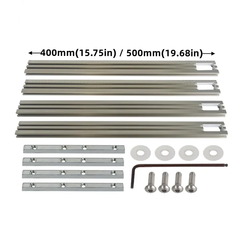 Adjustable Guide Rail Bracket for Woodworking - Routing Jig Frame for Trimming, Milling, and Engraving