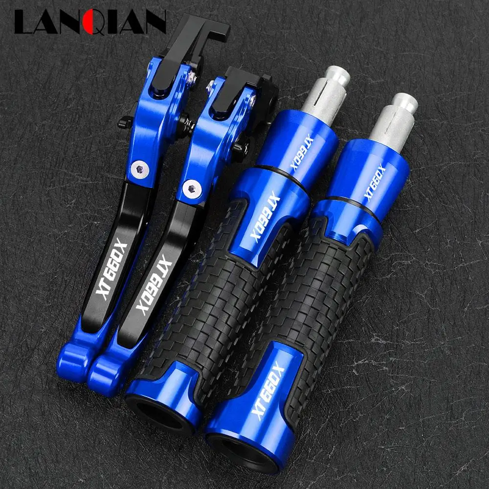 

Motorcycle For YAMAHA XT660X XT 660X XT660 2004-2016 Extendable Brake Clutch Levers Handlebar Handle Grips Ends Caps Accessories