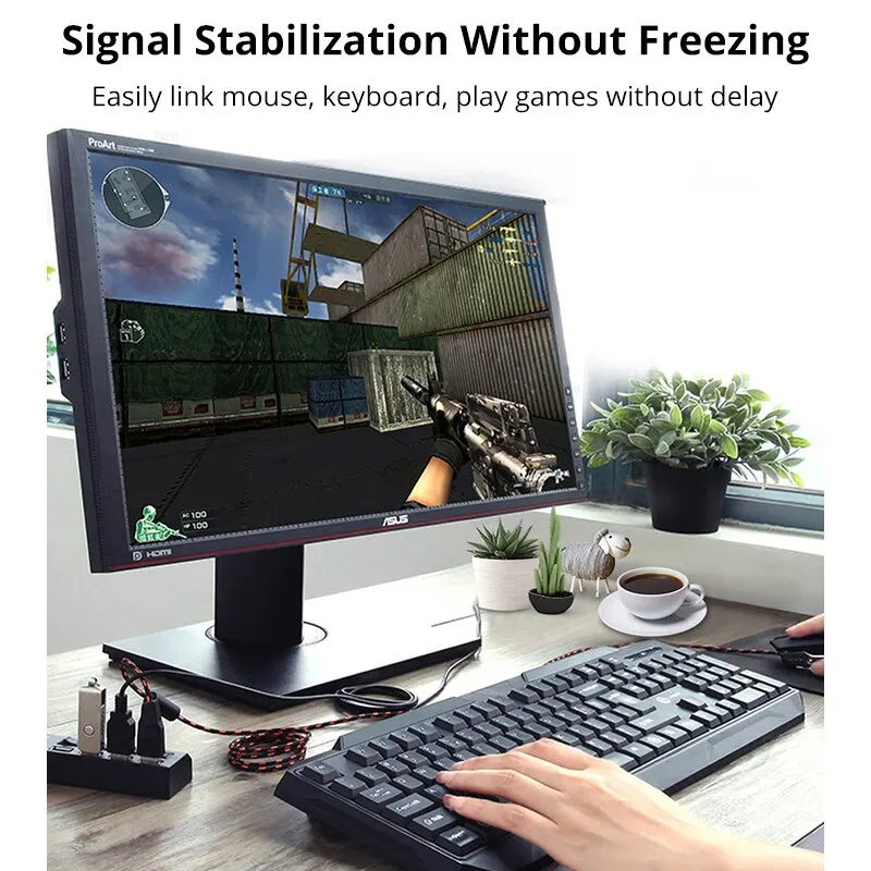 Coolcirc Switch Extension Hub 7-port USB2.0 Hub Computer USB Extension Hub One Drag Seven USB2.0 Splitter PC Laptop Desktop