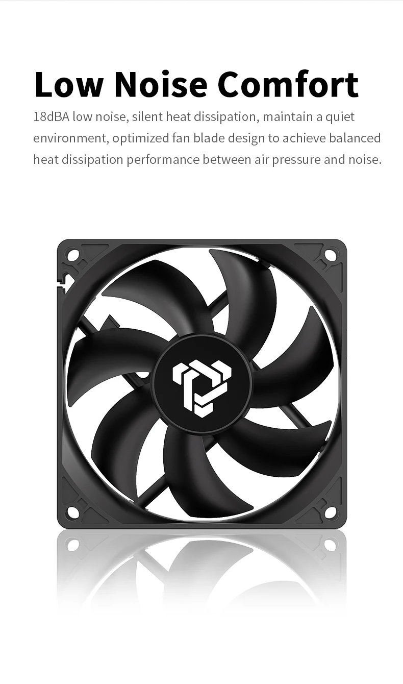 F9025 90mm PC Fan 1300RPM Constant Speed 3Pin add Big 4Pin Interface Suitable fo