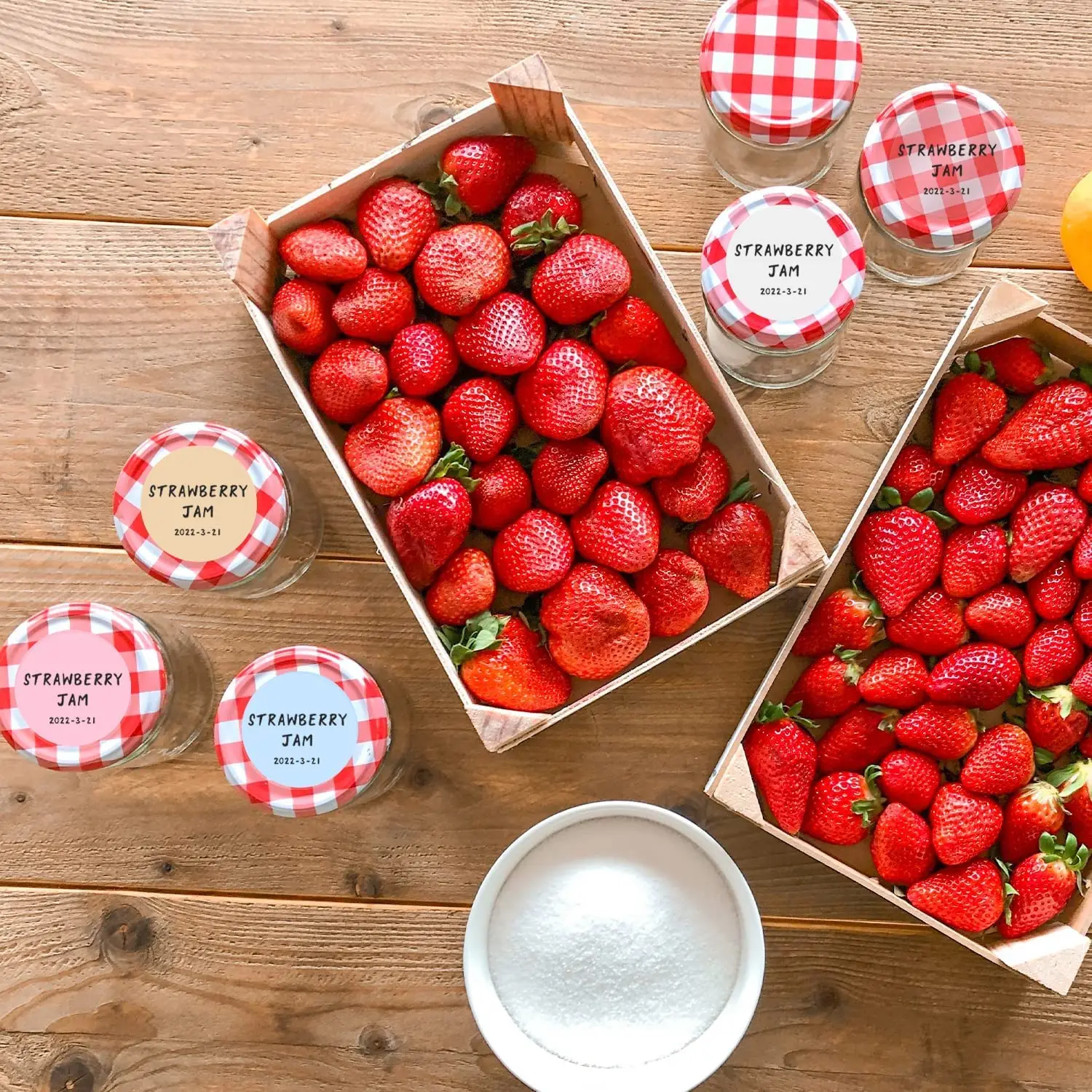 [Blue Colorful Labels] M110/M221/M220/M120/M200 6 Rolls Square Colorful Adhesive Labels | 50x50mm, 140 Labels