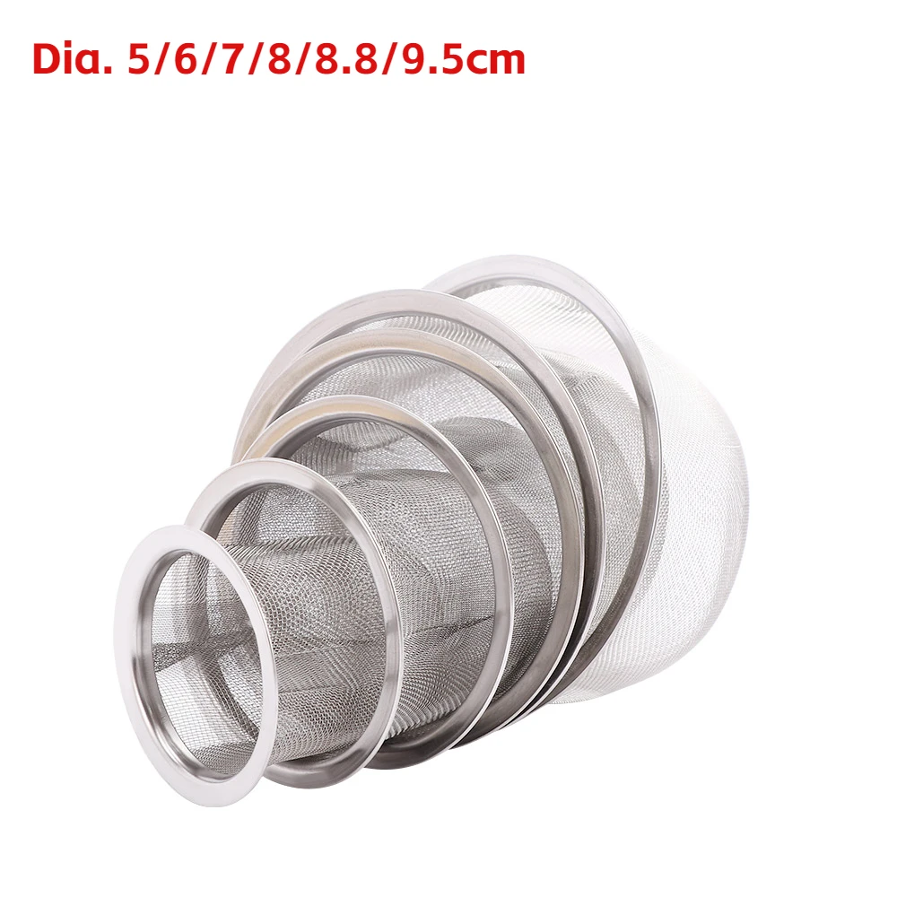 Diameter 5-9.5CM Reusable Stainless Steel Mesh Tea Infuser Strainer Teapot Tea Leaf Spice Filter Drinkware Kitchen Accessories tea infuser tea strainer tea filter