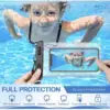 Transparent Waterproof PVC Mobile Phone Bag for Diving Swimming Portable Mobile Phone Case Floating Underwater Protector 5