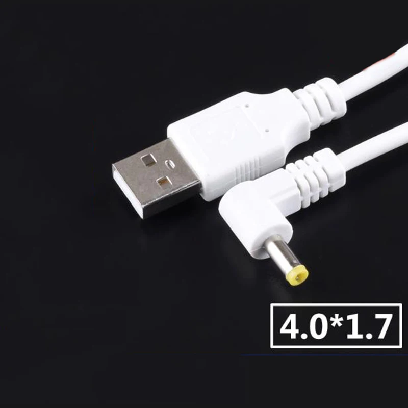 10 шт., прямоугольный зарядный кабель с углом в форме буквы L, 4,0*1,7 мм