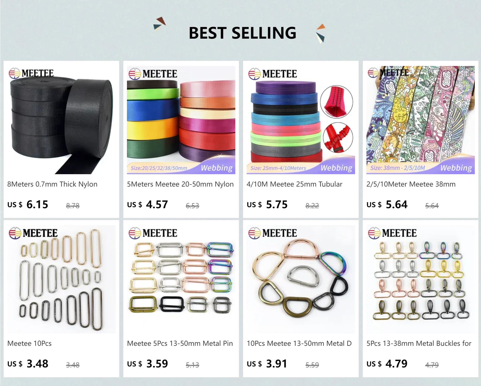 Description Picture 2 of item2/5/10Meter Meetee 38mm Double Sided Printed Ribbon Band 1.2mm Thick Webbing Bag Strap Decoration Binding Tapes DIY Accessories