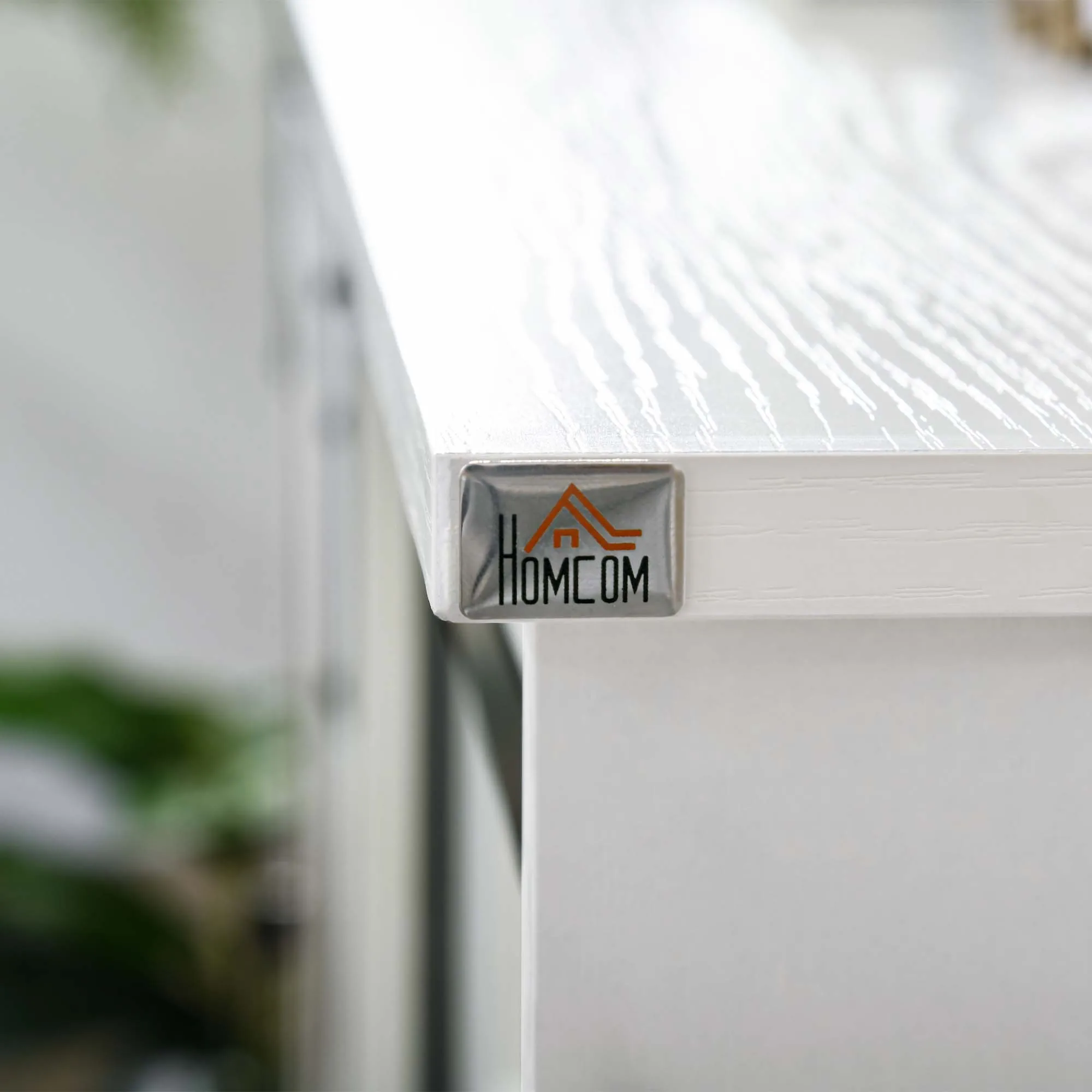 Homcom Farmhouse Coffee Bar Cabinet, Kitchen Sideboard, Buffet Cabinet