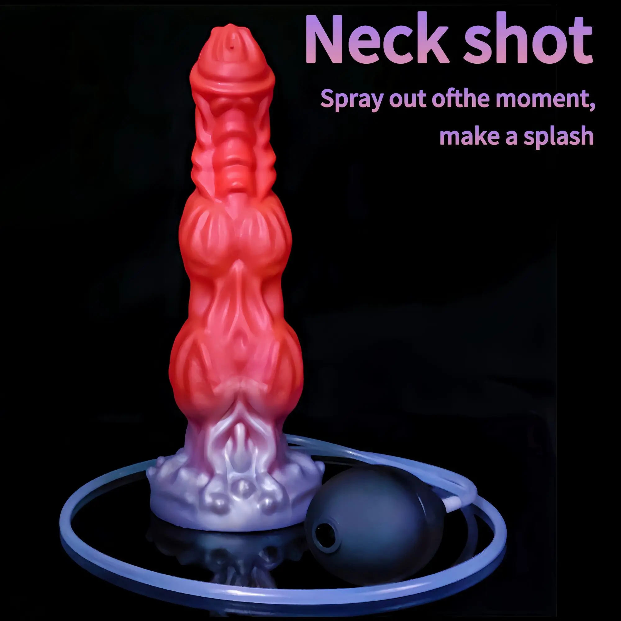 

Squirt Dildo With Suction Cup Silicone Special-shaped Anal Plug Syringe Tube Spray Ejaculation Penis G-spot Stimulate Sex Toys