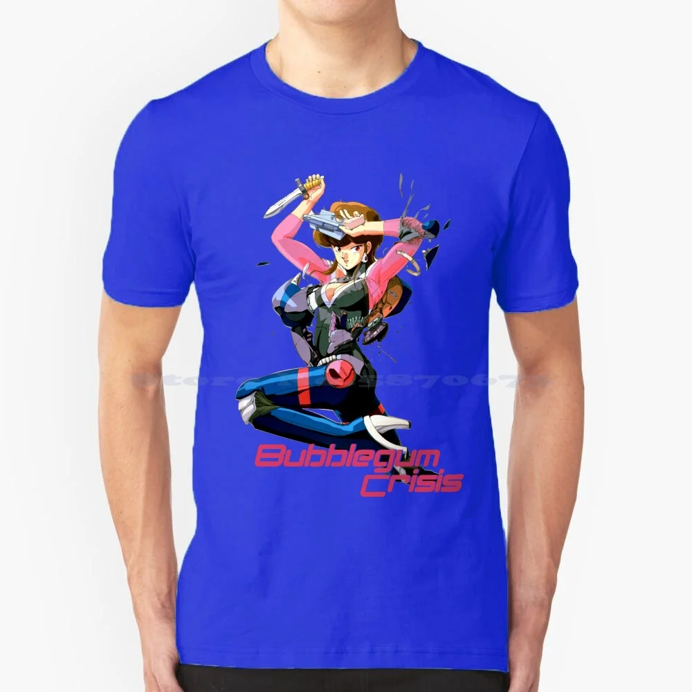 Bubblegum Crisis T Shirt 100% Cotton Tee Anime Bubblegum Crisis