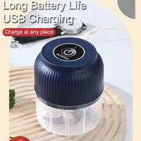 Mini hachoir à ail électrique sans fil rechargeable par USB, hachoir à légumes, hachoir à ail, hachoir alimentaire, gadgets de cuisine, nouveauté 2
