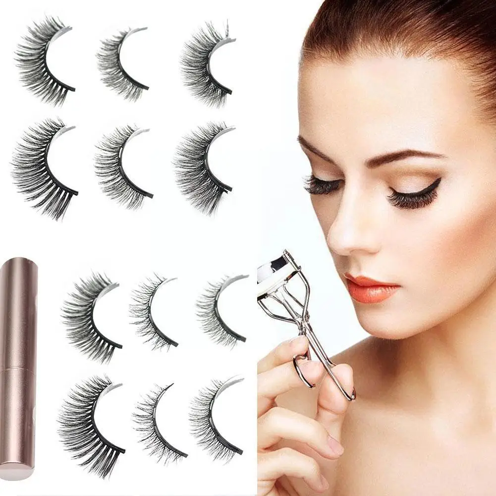 1 Pair 3D Magnetic False Eyelashes