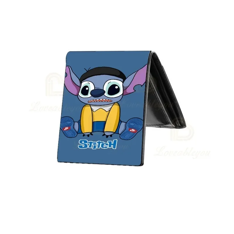 Lilo Stitch Coin Pouch Cute Purse Mini Card Wallet Lipstick Bags Kawaii Bag Keychain Clutch Card Holder Gifts PU