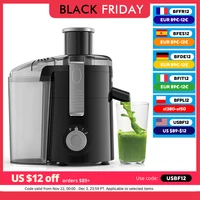 SiFENE Compact Centrifugal Juicer with 3-Speed Settings, Fast Juicer Machine for Fruit & Veggie, Easy to Clean, BPA Free, Black 1