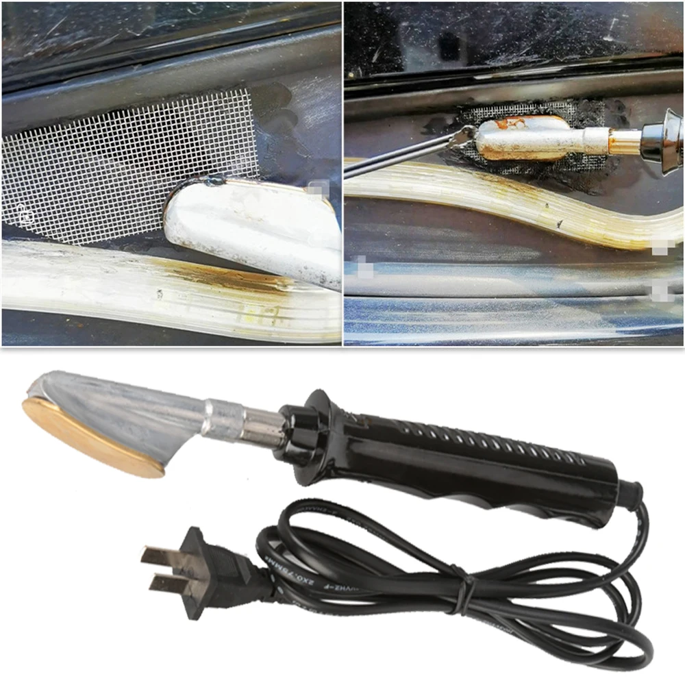 50W Electric Soldering Iron 20 Rods Plastic Welding Machine Smoothing Tool Plastic Crack Repair Spatula For Car Bumper Repair 6