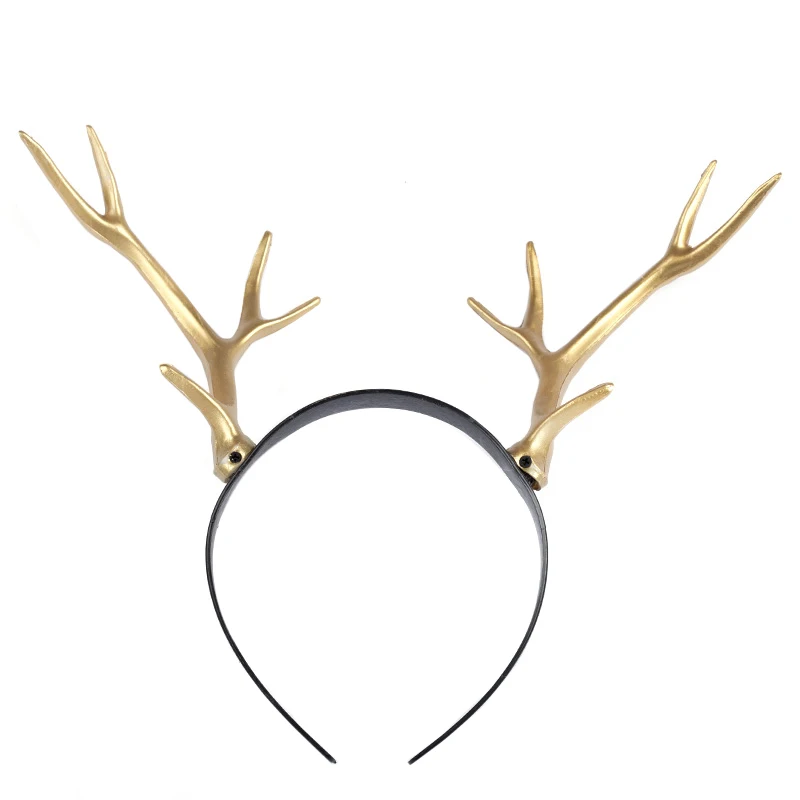1pc Christmas Headband Christmas Antler Hair Hoop Deer Reindeer Antlers Hair Bands Hallowmas Christmas Cosplay Headwear Festival