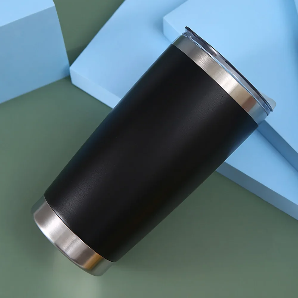 20oz Thermo Cafe Coffee Mug Car Thermos Mug Leakproof Travel Thermo Cup for Tea Double Stainless Steel Hot and Cold Cup