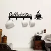 Impressive Metal Coffee Cup Rack. Wall-mounted decor. Coffee bar organizer. Storage and display. Hooks for your mugs. 3