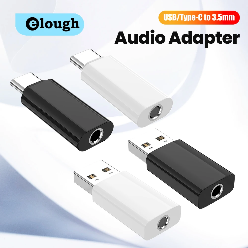Universal USB/Type C to 3.5mm HiFi Audio Adapter with DAC Chip